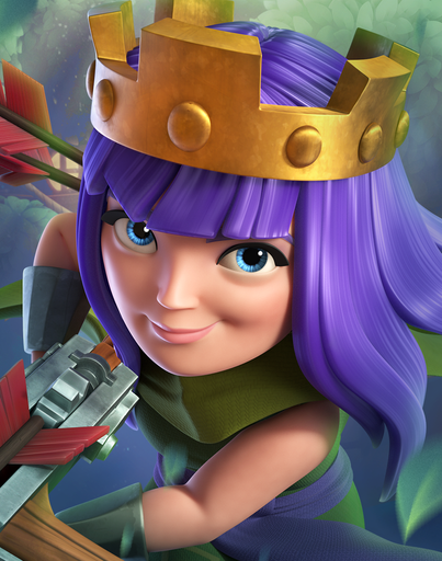 Archer Queen troop — Clash Royale Merge Tactics