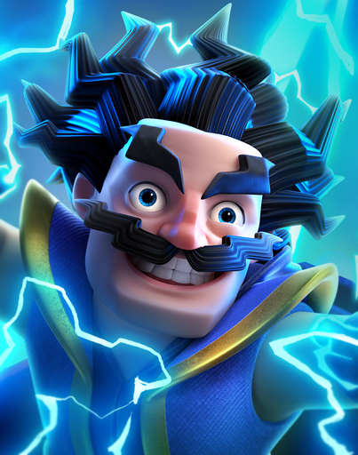 Electro Wizard troop — Clash Royale Merge Tactics