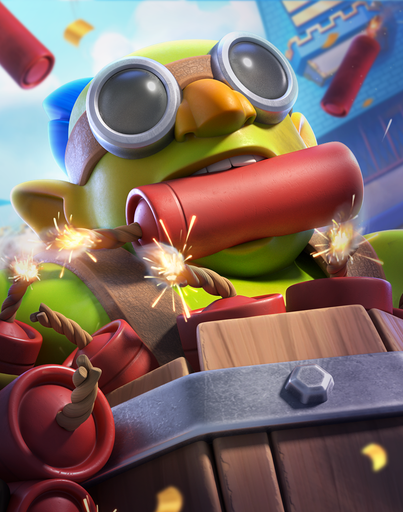 Goblin Demolisher troop — Clash Royale Merge Tactics