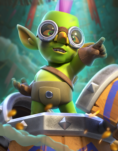 Goblin Machine troop — Clash Royale Merge Tactics