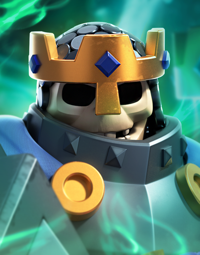Skeleton King troop — Clash Royale Merge Tactics